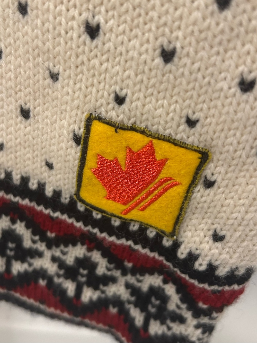 Dale of Norway Black, Cream & Red Nordic Zip Sweater - Picture 7 of 9